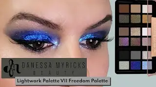 Danessa Myricks Lightwork VII Freedom Palette Eyeshadow Tutorial - Bold and  Dramatic Blue!