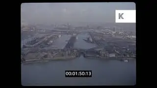 1970s Aerials of London Docks & Tower Hamlets, 35mm