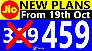 Jio New Plans From 19th Oct'2017 | Old 399 now New 459 | Data Dock