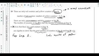 Ratio & Algebraic Proof | Q. NO. 10 | Edexcel Summer 2024 Paper 3H