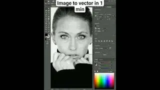 Image to Vector in 1 minute adobe illustrator #shorts