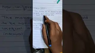 Difference between uniform and non - uniform motion #trending#viral #youtubeshorts #physics #topper