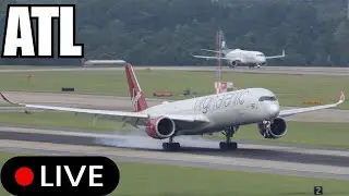 🔴 Takeoffs and Touchdowns: LIVE from Atlanta ✈️ Morning Departures & Arrivals with ATC (ATL)