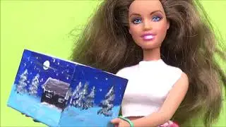 Miniature Cristmas  box for Barbie │ Easy miniature storage box │Winter edition miniature box diy