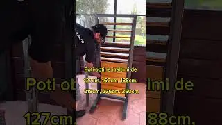 Lamele orientabile cu feroneria metalica PergoLino - otel galvanizat si vopsit.