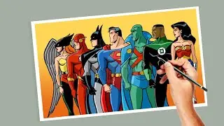 How to draw justice league characters