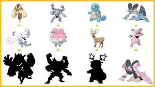 Сборник Pokemon Fusion №684 | Гранбулл | Свамперт | Стэнтлер | Сквиртл | Блисси | Мачамп