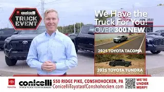 🔥 300+ Trucks in Stock! Find YOUR Perfect Toyota Truck at Conicelli Toyota of Conshohocken! 🚙💨