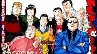 URUTAN MANGA CROWS X WORST