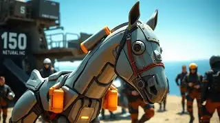 In 2100: How Horses Will Airlift Flood Victims to Safety | AI Future Animals