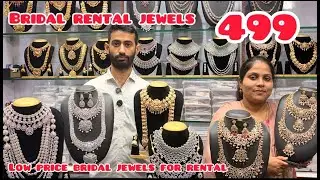 ALL BRIDAL JEWELS FROM 499😳  bridal jewellery rent#Sowcarpet, low price rental jewels