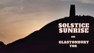 Solstice sunrise from Glastonbury Tor