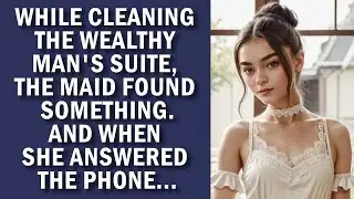 While cleaning the wealthy man's suite, the maid found something. And when she answered the phone...