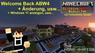Welcome Back! 🚧 &Auml;nderung &uuml;ber Autobahn Welt 4 & neue Features anzeigen, usw. 🚧 - Minecraft anfrage