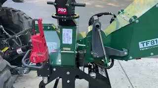 Woodland Mils Wood Chipper Grinder Review PTO Diesel Tractor woodlot woods cleanup