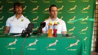 Springbok assistant coach Johan van Graan spoke ahead of the First French Test