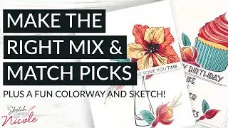 Seamlessly Mix & Match Stamp Sets | Sketch Starters with Nicole