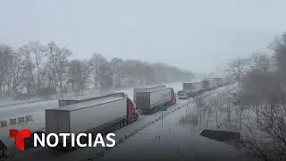 Una intensa tormenta invernal paraliza el Centro y el Noreste de EE.UU. | Noticias Telemundo