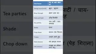 Trees || Word & Meaning || Honeycomb || Simplified By R || Class 7 English