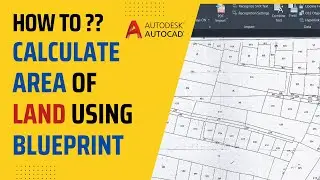 Calculate Area Of Land/Plot Using Blueprint|| #autocad ||#civilwizard ||#tutorial || Using trace