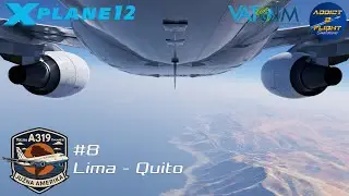 Slijetanje na gotovo 2.400 m sa A319 Croatia Airlines | Lima SPJC - Quito SEQM | X-Plane 12