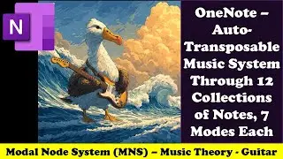 OneNote&ndash;Auto Transposable Music System 12 collections of notes, 7 Modes Each 2509