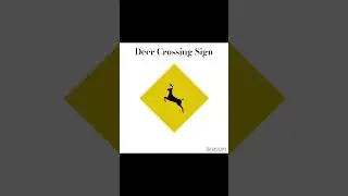 Deer Crossing Sign Shape