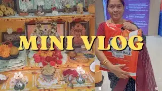 Mini vlog |shopping | diml |shopping with amma | pooja items | sareeshopping