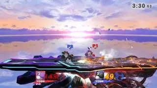 Sm4sh Wii U: Yoshi vs Yoshi