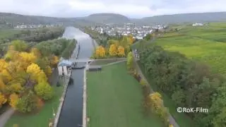 Flug über Mosel-Weinort Detzem bei Trier von ©RoK-Film