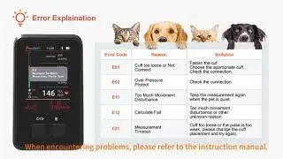 Portable  handheld pet blood pressure monitor, suitable for home, clinic, and outdoor use.#pets