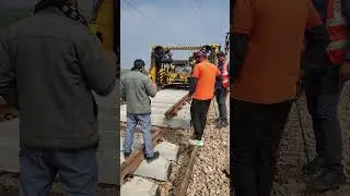 complete track renewal by using SQRS machine #railway #railtrack #shorts #tranding #viral #edit