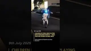 Chinese Kids Meet Humanoid Robots 🤖 | Their Reactions Will Melt Your Heart! #Shorts