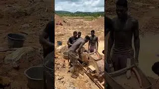 Gold sand everywhere #miningmachine #Ethiopia #Mali #Indonesia #mine #gold