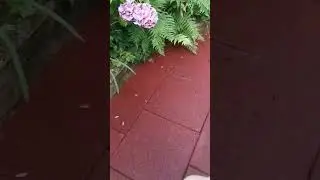 Rubber Tiles for Garden Play - Rebecca R's Toddler-Friendly Garden Play Space