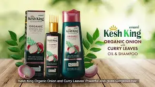 Kesh King Organic Onion and Curry Leaves - Oil & Shampoo | 20 Sec | Hindi