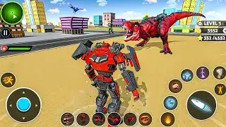 Dino Robot Transformation Jet Bike Car Dinosaur Robot Game New Fight - Android Gameplay 