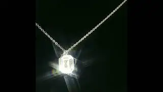 Elegant Sterling Silver Sparkling CZ Female Pendant Necklace
