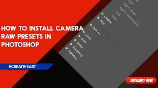 How To Install Camera raw Presets In Photoshop