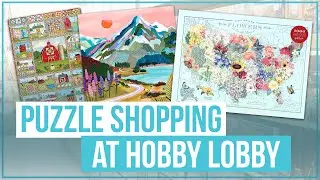 Checking Out ALL the Puzzles in the Hobby Lobby Puzzle Section! 🧩 COMPLETE Walk Through!
