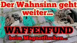 Waffe  beim Magnetfischen ❌ Der Wahnsinn geht weiter Magnetar Hardcore Magnetangeln Magnetfishing