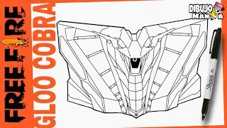 COMO DIBUJAR PARED GLOO COBRA DE FREE FIRE / PASO A PASO / how to draw free fire gloo wall cobra