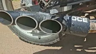 TOCE Triple Barrel Exhaust on Boxer BM150 | Loud Backfire Test 🔥