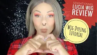 Sensationnel LUCIA Wig Review | Dyeing Tutorial | How To Flat Iron a Wig