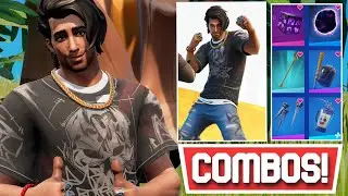 *NEW* BEST RIPTIDE RAZ SKIN [BOARDWALK WARRIORS PACK] COMBOS! | Fortnite
