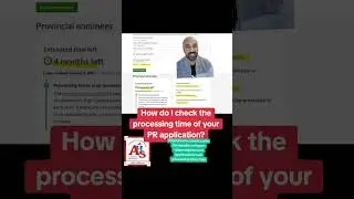 How do i check the processing time of my PR application? #amansharmarcic #canadaimmigration