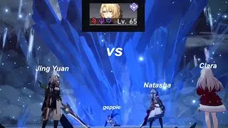 Clara, Natasha, Gepard, & Jing Yuan Vs Cocolia (auto except for one moment)