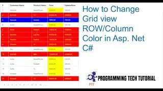 How to Change GridView Row Color based condition c# ASP.Net With Code 