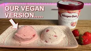 Making Amazing VEGAN H&auml;agen Dazs Strawberries & Cream