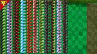 Super Large Map All Ultimate Pea Plants VS 999Zombies-------Plants vs Zombies